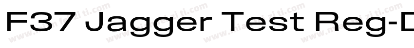 F37 Jagger Test Reg字体转换